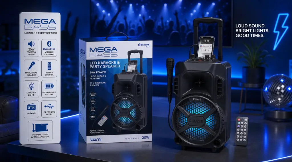7485KJ - Mega Bass Karaoke Speaker - sheet.webp