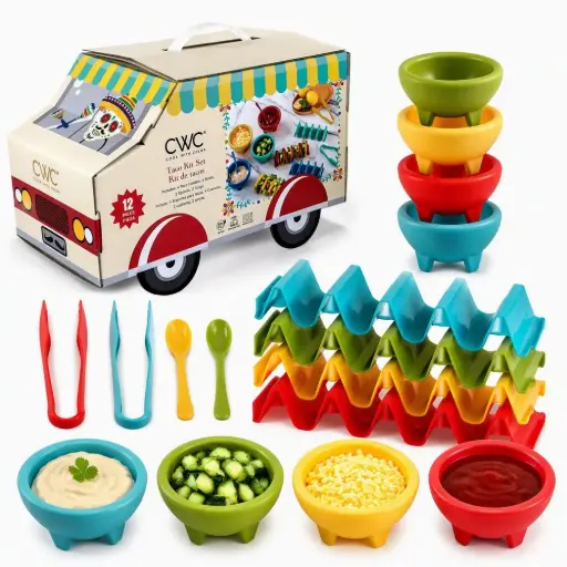 [12TACOTRKK2J] CWC 12 Piece Taco Truck Set