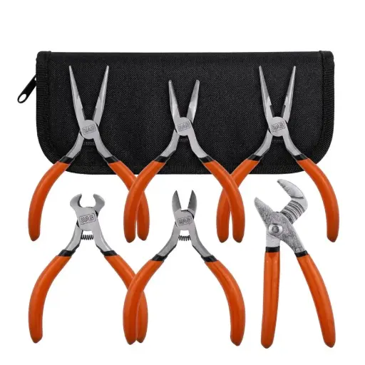 [BDHT84003] Black+Decker 6 PC Mini Plier Set w/ Storage Case 